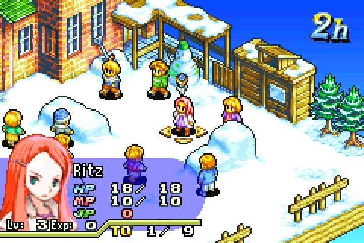 Final Fantasy Tactics Advance on mGBA with LCD A