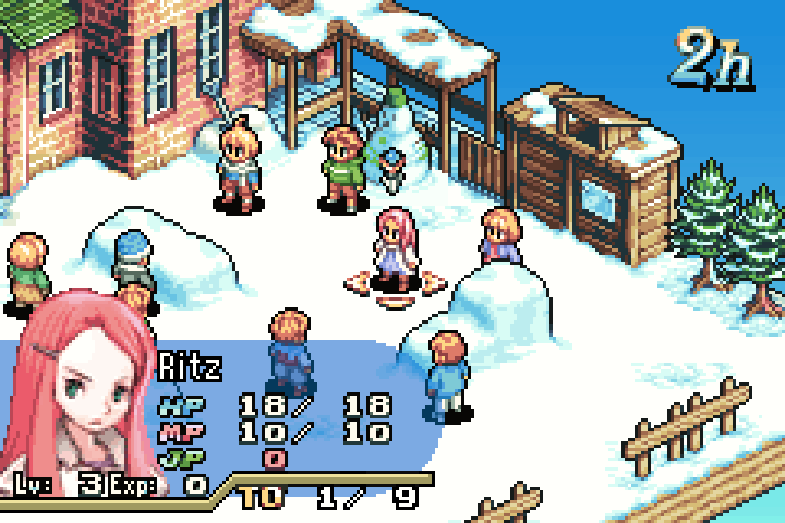 Final Fantasy Tactics Advance on mGBA with TV