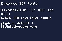 Embedded fonts demo