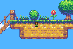 Scrollable background with sprite